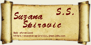 Suzana Špirović vizit kartica